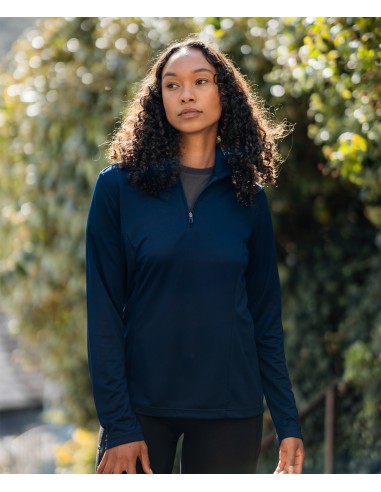 STO-FPL-5W-Pull Monterey à col zippé 1/4 pour femme